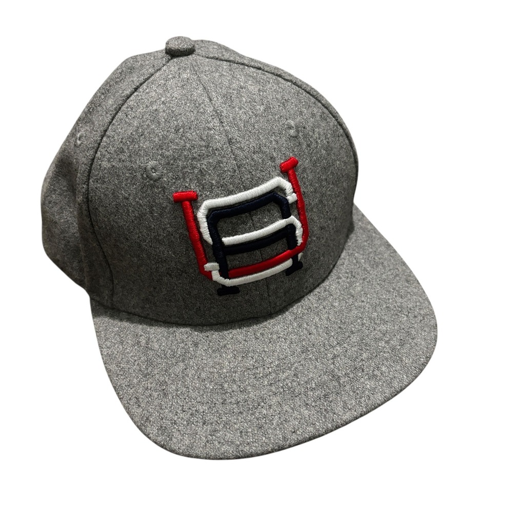 RSVLTS‎ Hat USA Wool Dare Mighty Things Sloped Crown Snapback Hat Heather Gray